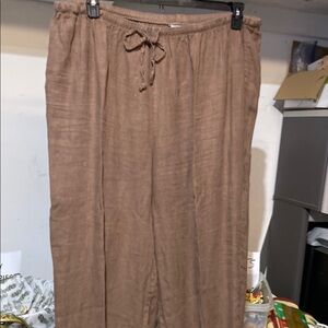 Hot Cotton Men's Tan Joggers